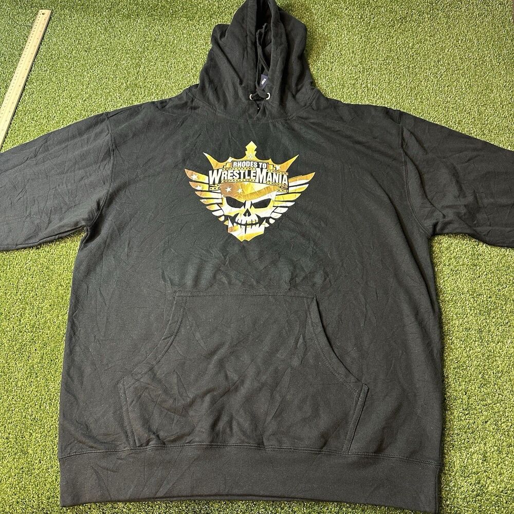 WWE Cody Rhodes Road To WrestleMania Black Pullover Hoodie Men's 2XL